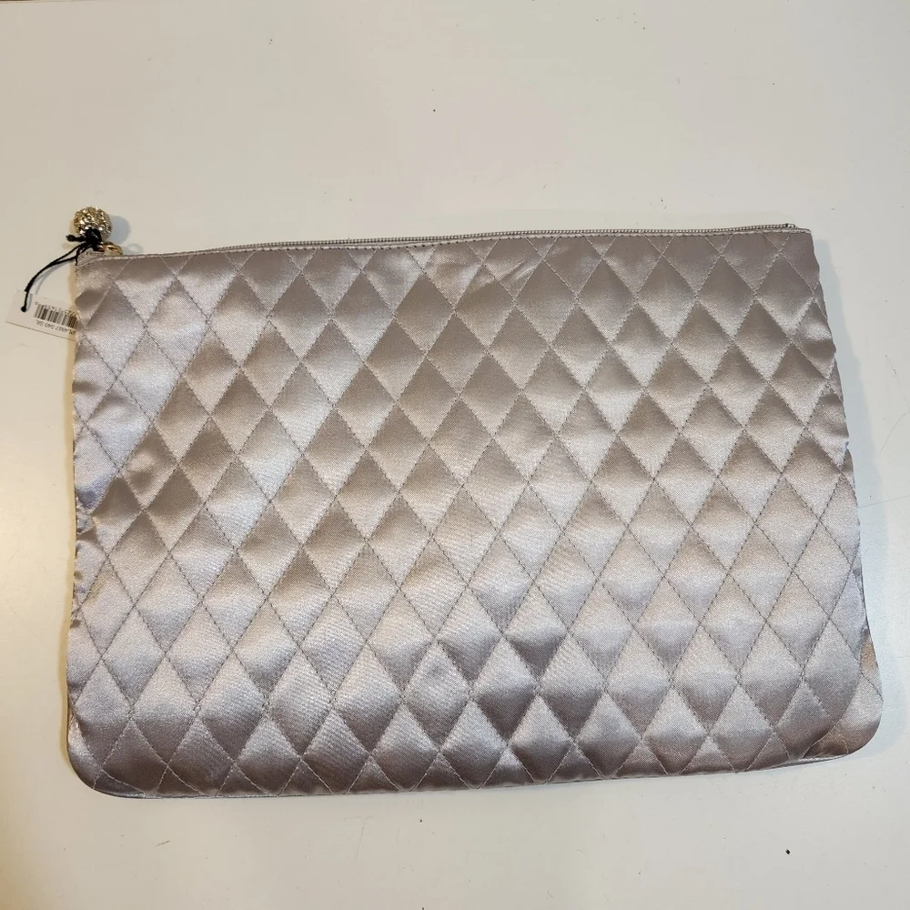 Marco Avane Gray Satchel Cosmetic bag NWT